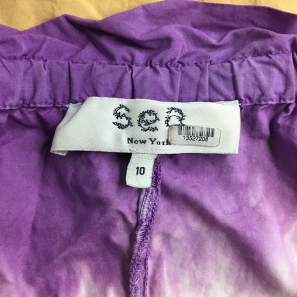 Sea New York Zelda Dip Dye Jumpsuit Honey Purple Wide Leg Size 10 - Picture 5 of 6